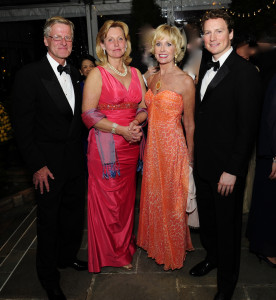 H.E. Jonas Hafstrom, Ambassador of Sweden; Eva Hafstrom, Coach Kathy Kemper; and John Paul Farmer, The White House