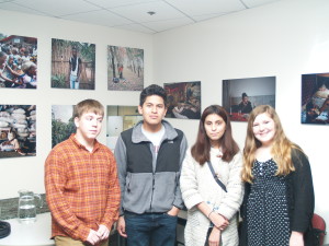 IFE Interns Henry Altman, Roddy & Beatrice Sotos and Julia Ravenscroft.