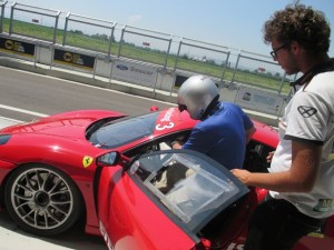 Hot Laps at Ferrari Modena Race Track in Maranello, Italy. 