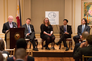 H.E. Jose Cuisia, Jr., (Philippines) and panel