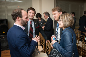 Scott Hartley, Geoff Mulligan with Ambassador and Mrs Sager (Switzerland)