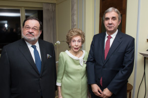 H.E. Jean-Louis Wolzfeld (Luxembourg), Ina Ginsburg, and H.E. Nuno Brito (Portugal).