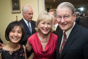 Dr. Amy Geng, Lynda Webster and Judge William Webster