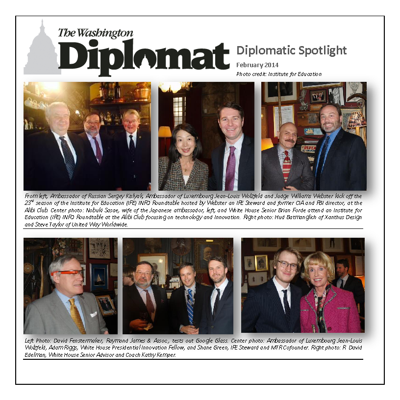 Diplomatic Spotlight Feb 2014 IFE Alibi Lunch