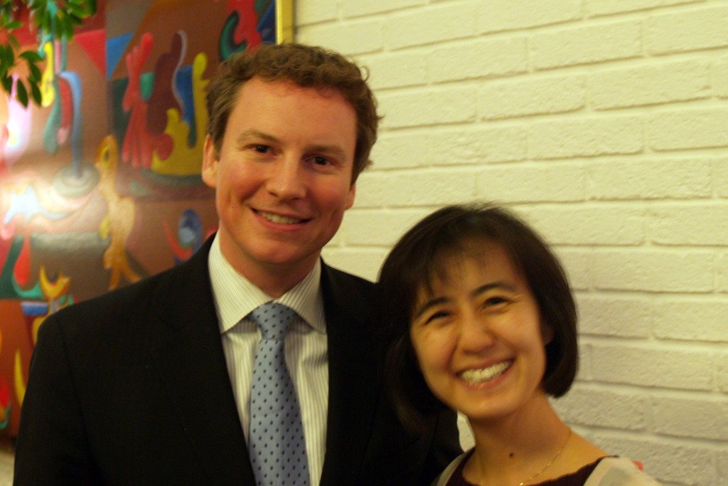 John Paul Farmer and Dr. Amy Geng