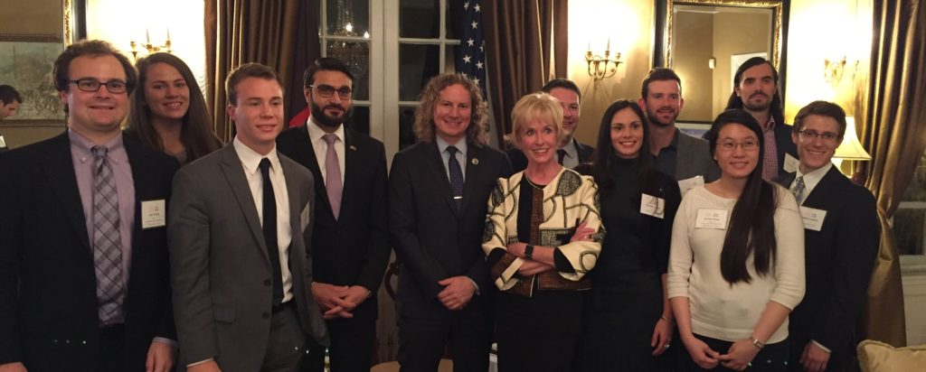 Robertson Foundation for Government Fellows pose with our special guest speakers.