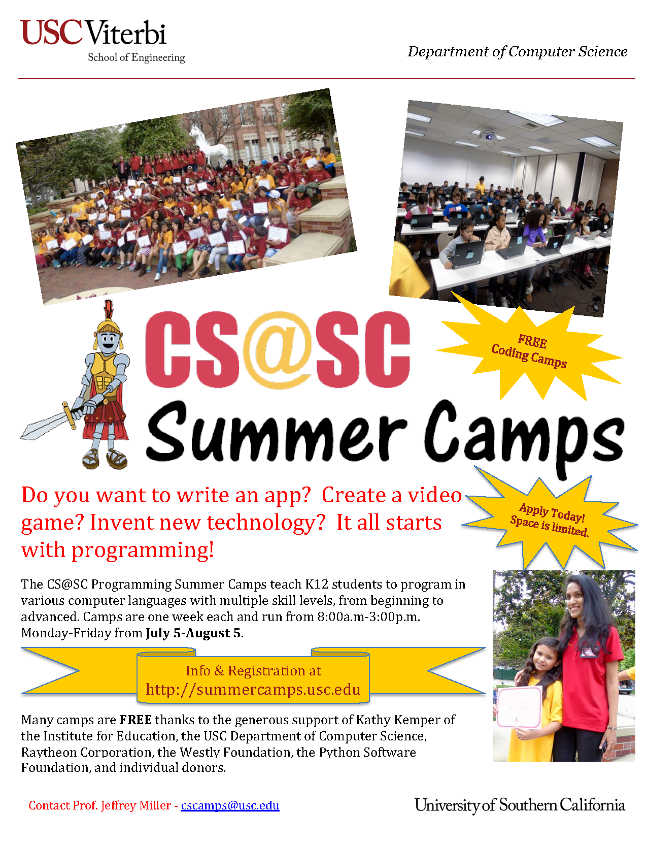 Ife S Continued Partnership With Cs Sc 2016 Summer Coding Camps