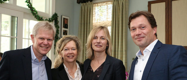 United States Ambassador of Sweden, Bjorn Lyrvall, Madeline Lyrvall, Ulla Ronberg, United States Ambassador of Denmark, Lars Ronberg. 