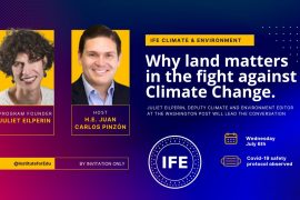 IFE Why land matters in the fight against climate change July 6 dinner